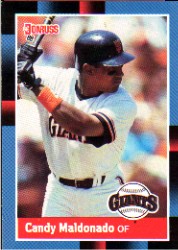 1988 Donruss Baseball Cards    391     Candy Maldonado